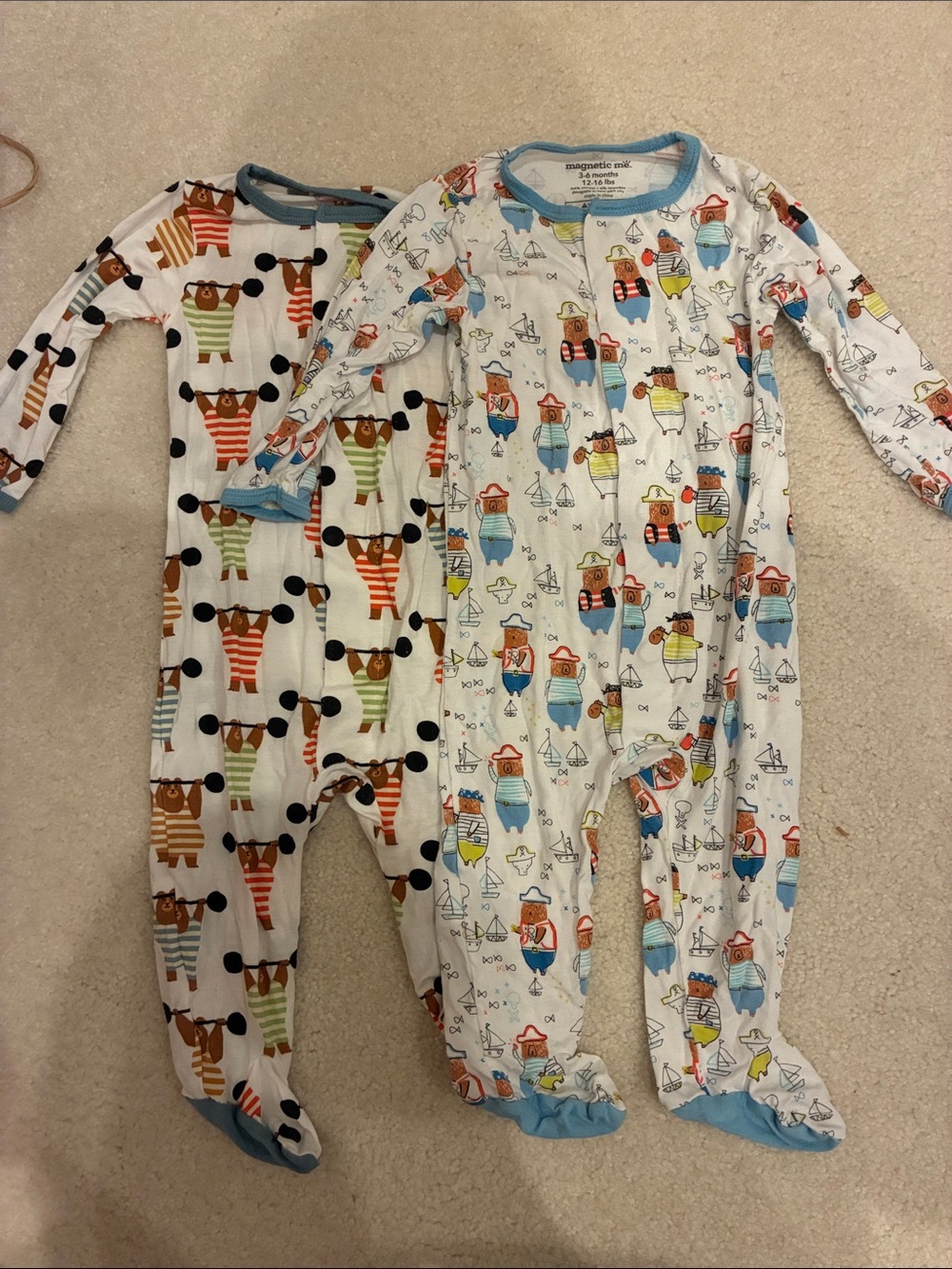 Modal Magnetic Me 3-6M Footies Bundle (2)